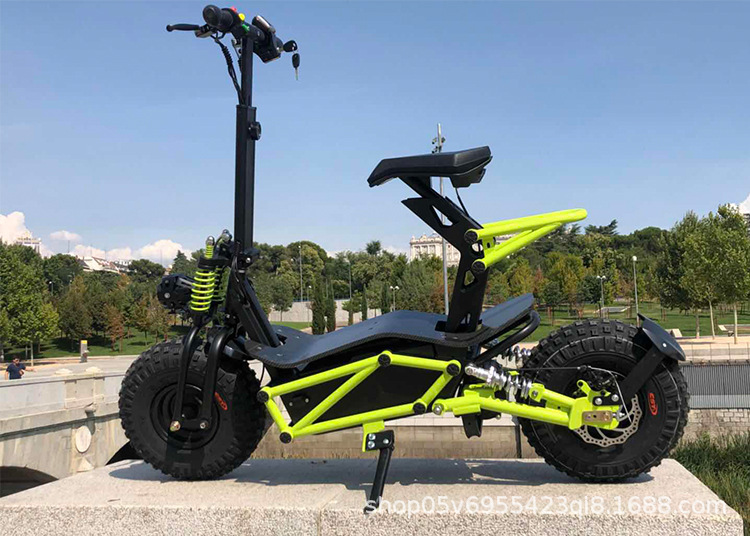 新款外贸欧美爆款户外14寸加宽轮胎极限城市型越野电动滑板车