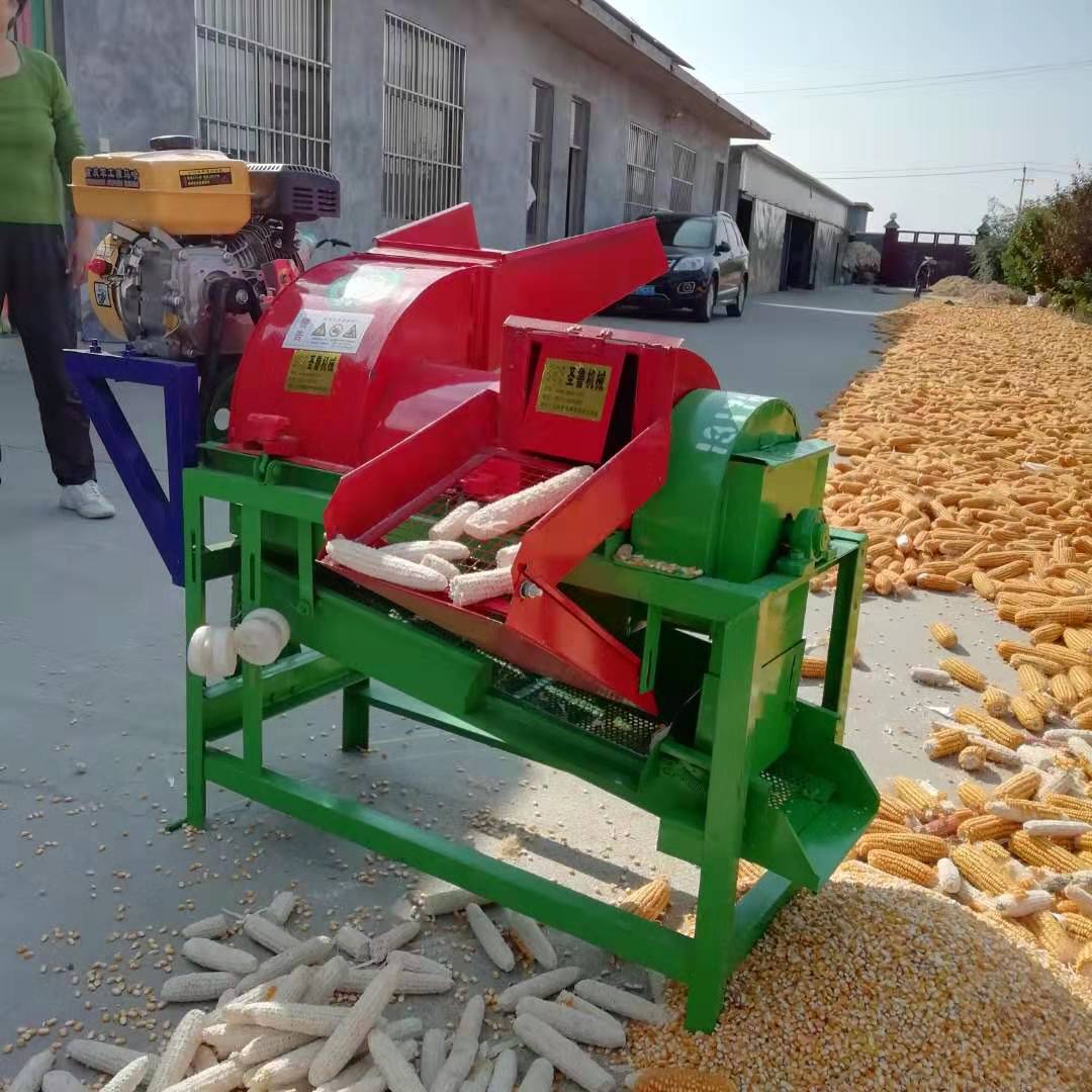 现货玉米脱粒机 破碎率低的粮食脱壳机 电动谷子打粒机价格