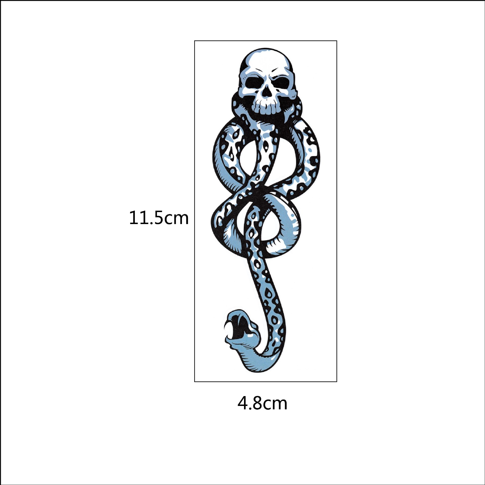 闪电纹身贴 蛇纹身哈利波特食死徒x自杀小队cosplay