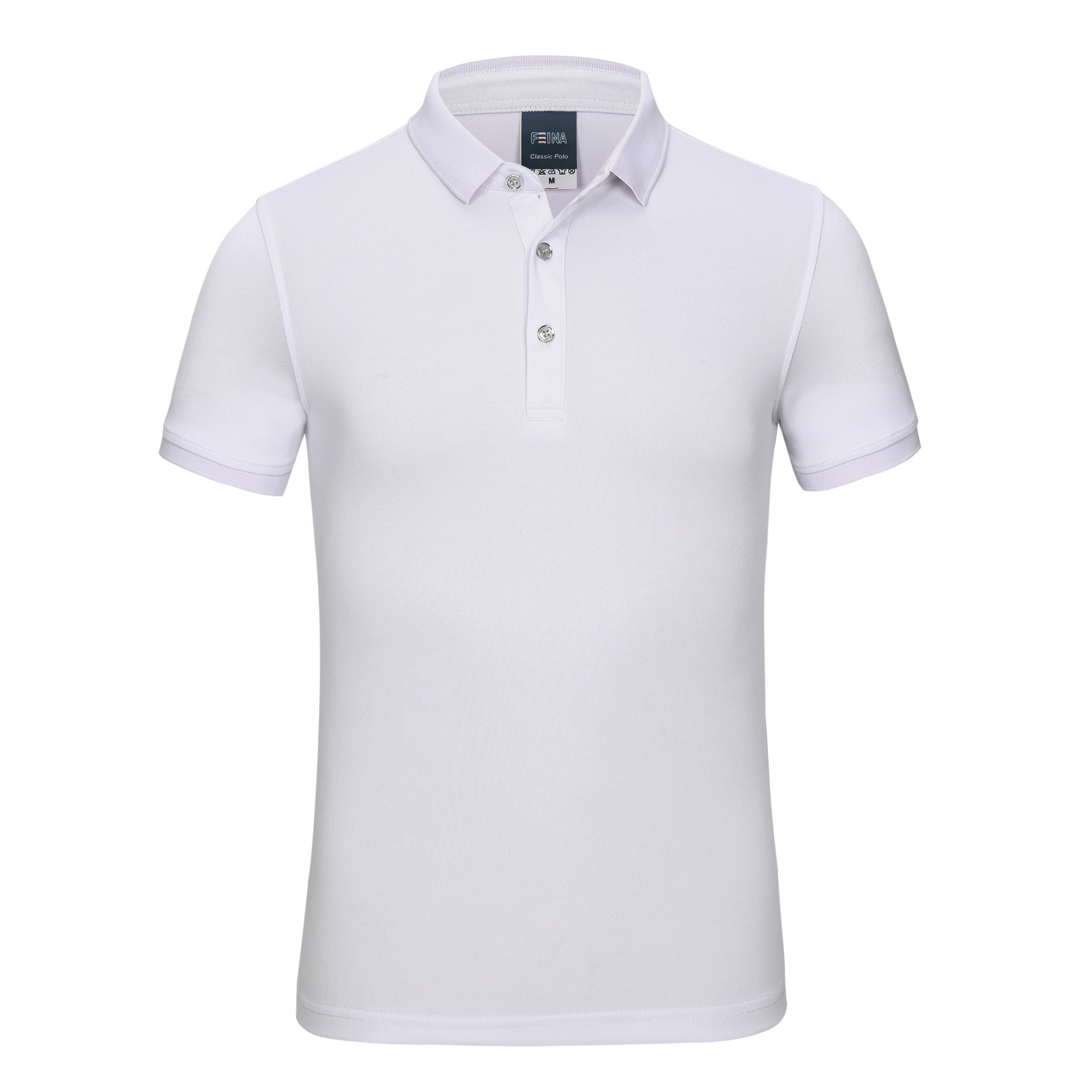 定制195克40支100%超柔竹纤维纯色翻领短袖polo衫夏季工作服印字