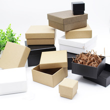 现货天地盖50种尺寸硬纸盒牛皮纸礼品盒生日包装盒毕业季清新白盒