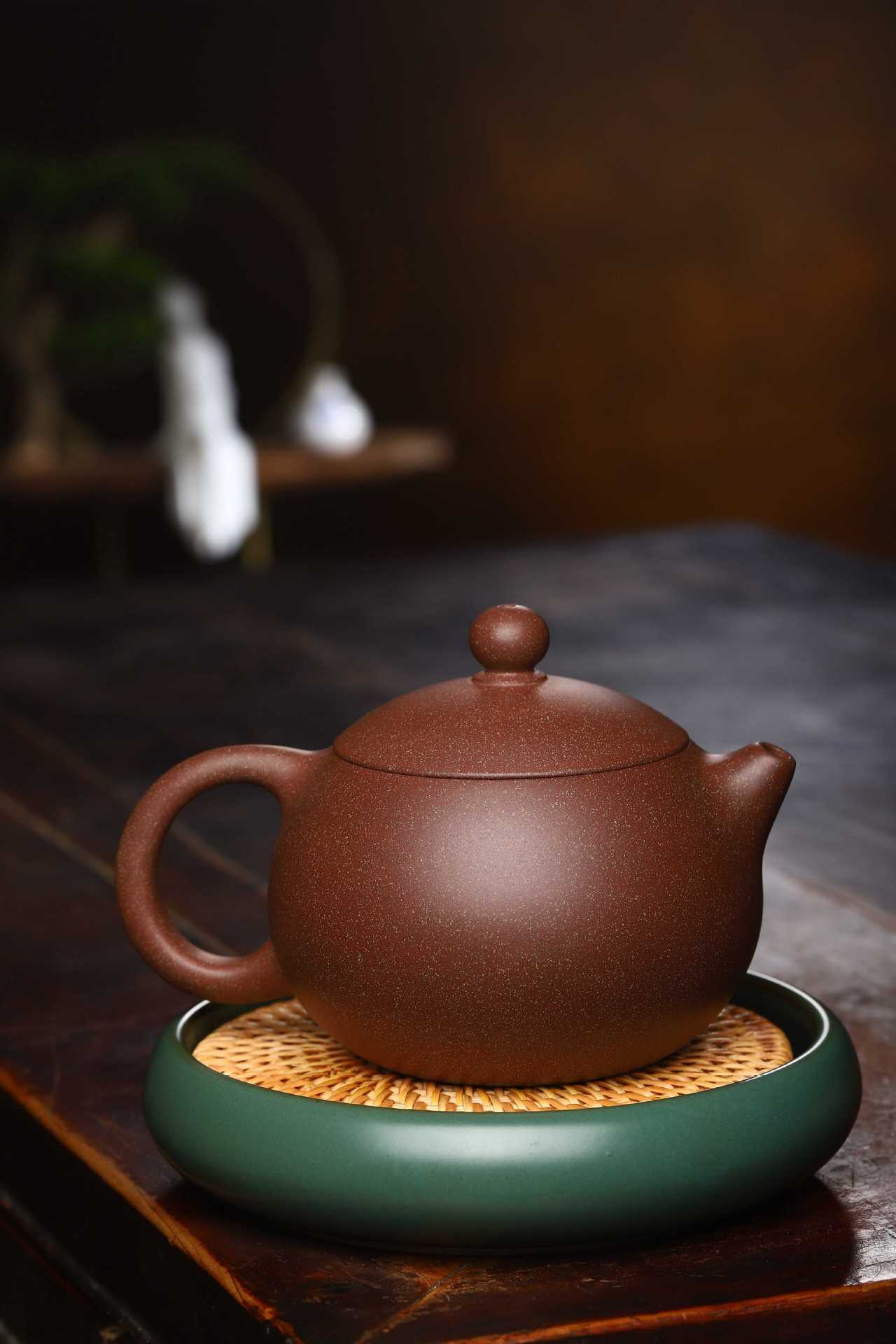 3008宜兴紫砂壶原矿桃花泥西施 冒烟出汗紫砂壶茶具 320毫升包邮