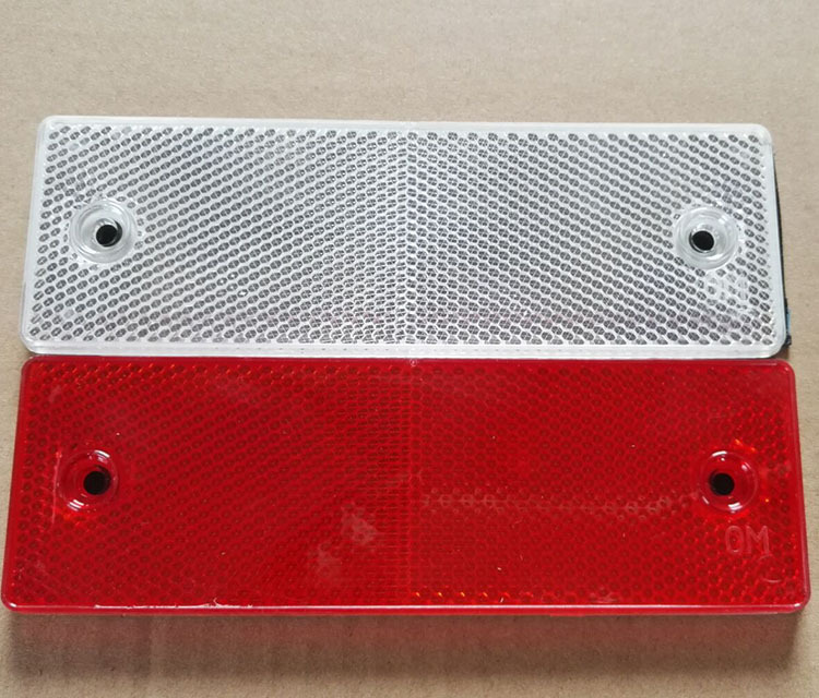 厢式货车回复反射器 塑料反光板 车身反光贴 红白反光板货车用品