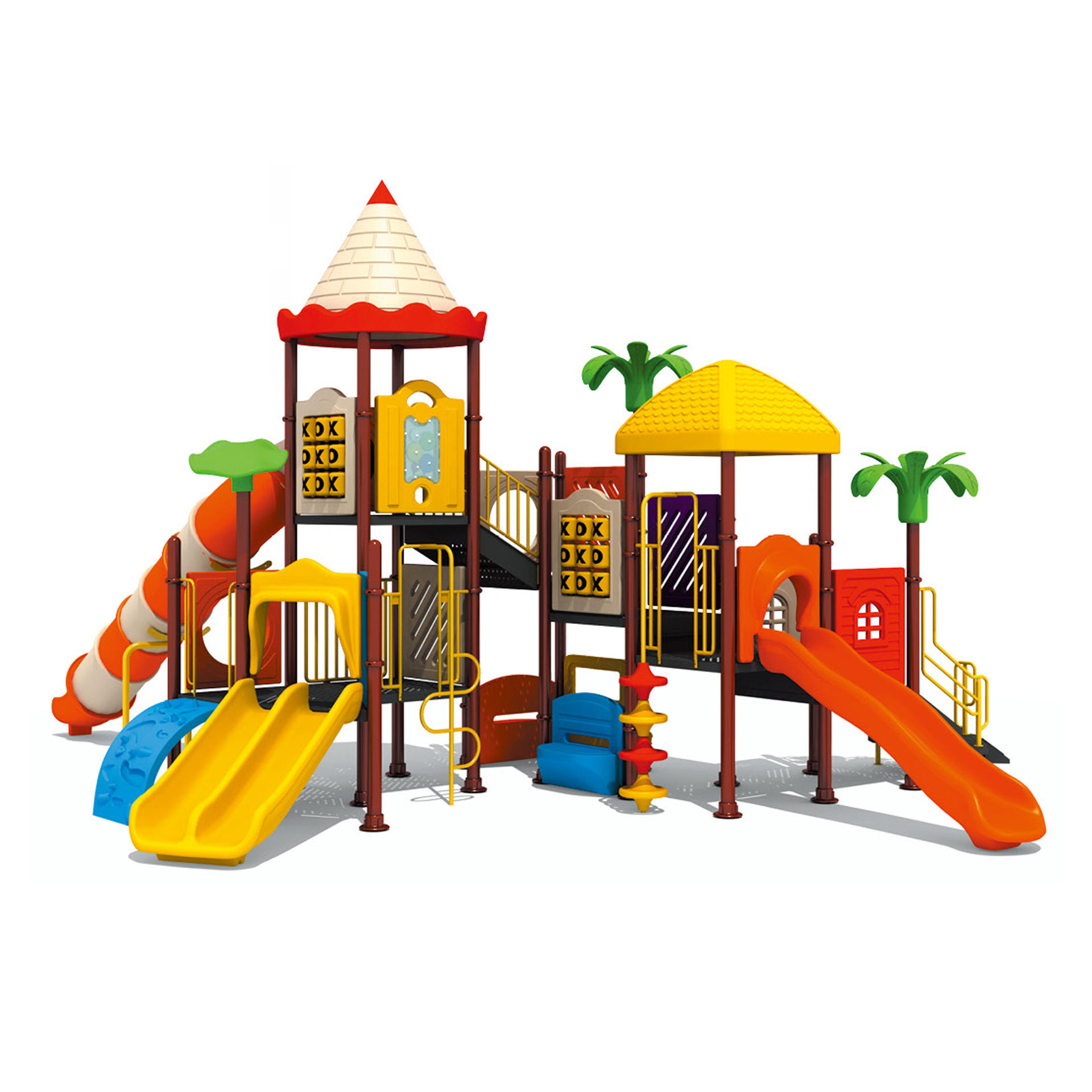 儿童公园 户外滑梯 游乐设备 地产展示区儿童乐园 组合滑梯