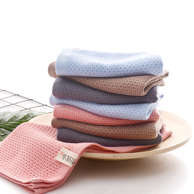 厂家直销纯木质纤维蜂窝毛巾面巾成人洗脸巾微商摩厨同款毛巾
