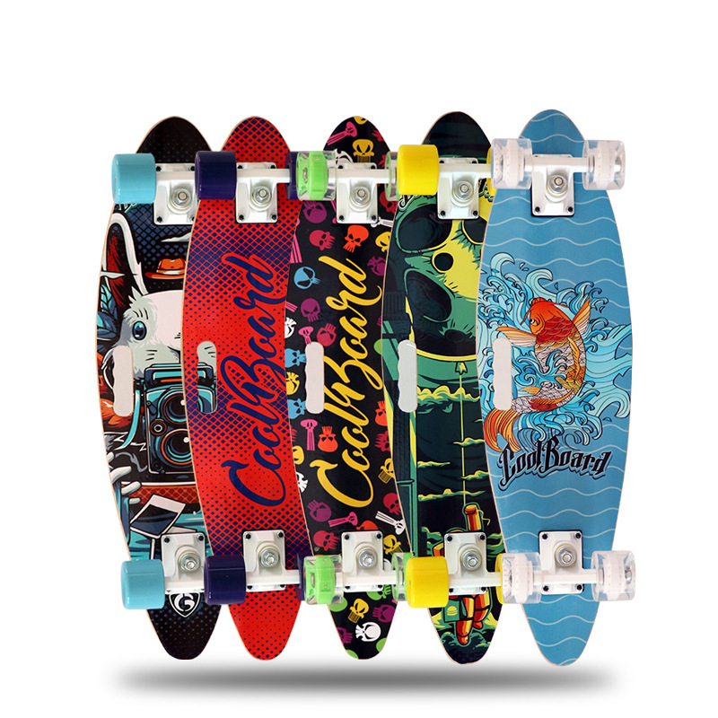 新款男女儿童滑板 小孩初学者滑板 四轮双翘迷你玩具板 厂家批发