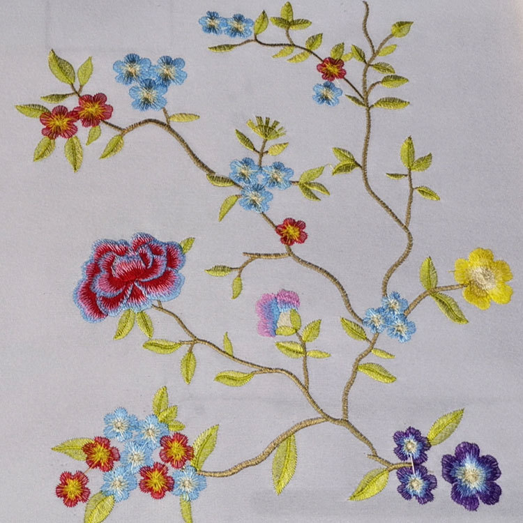 针织面料电脑绣花加工图案百灵达电脑绣花机加拿大刺绣徽章定制