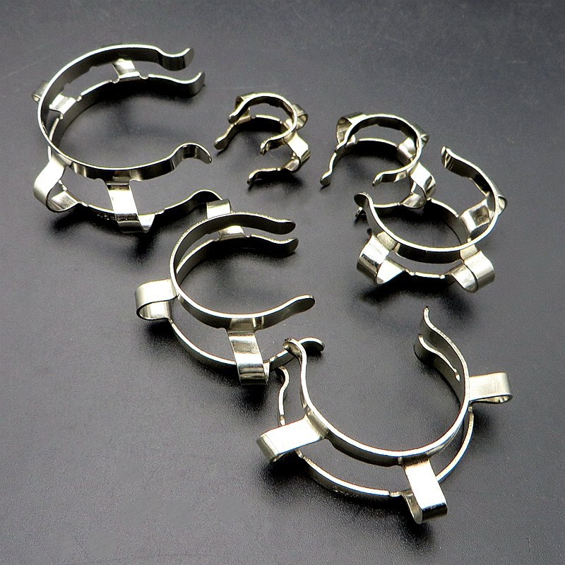 不锈钢钢片接口夹 标口夹 瓶口夹卡口夹磨口夹14 19 24 29 34 45