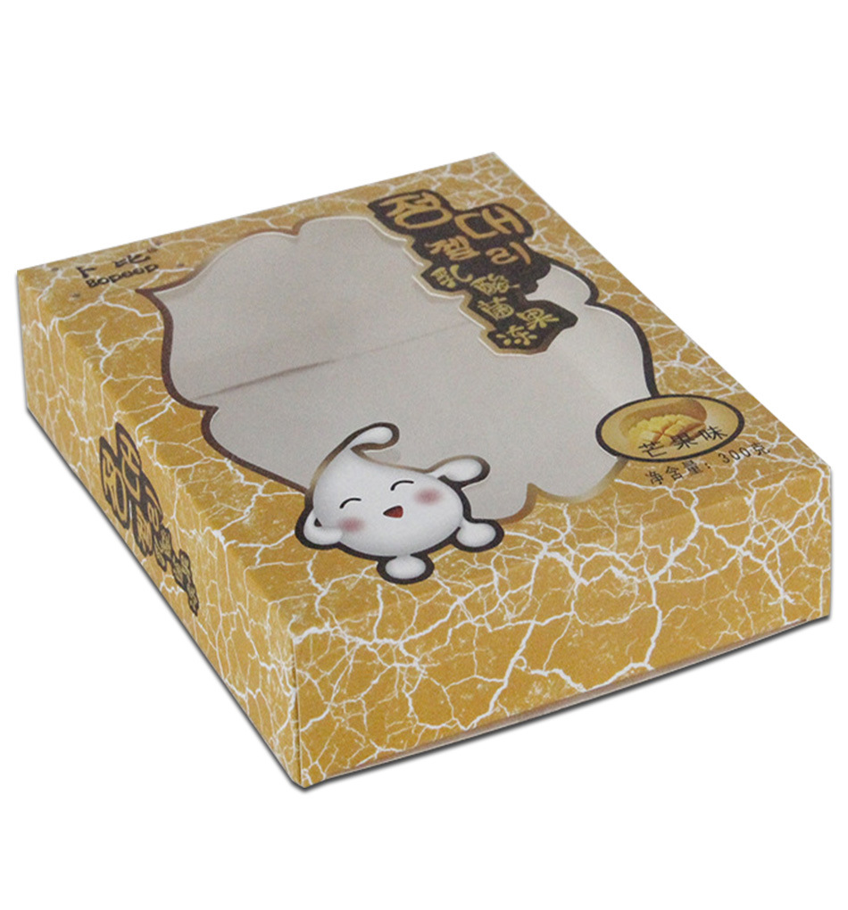 厂家定做食品包装果冻盒子开窗纸盒印刷印刷精美全国发货