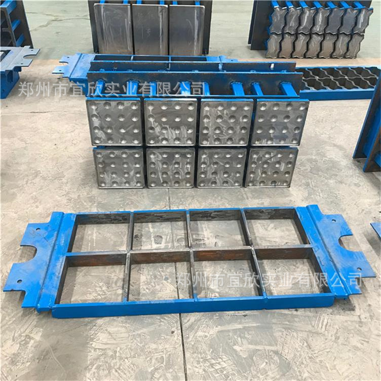 宜欣条纹盲道砖机模具圆点导盲砖机花砖机模具渗水砖制砖机模具