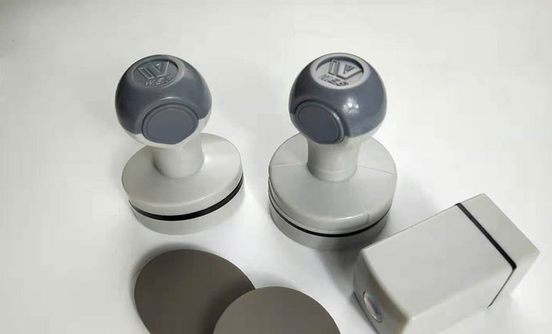 亿盾印章万玺光敏印章材料塑料把柄灰色光敏壳4mm7mm光敏垫子整套