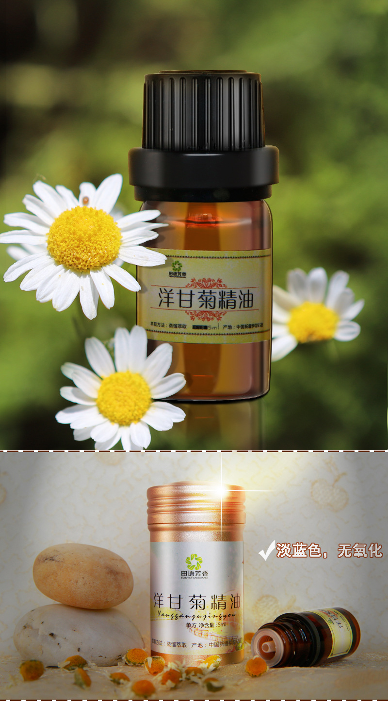 新疆伊犁罗马洋甘菊5ml单方精油洋甘菊精油淡蓝色无氧化新货