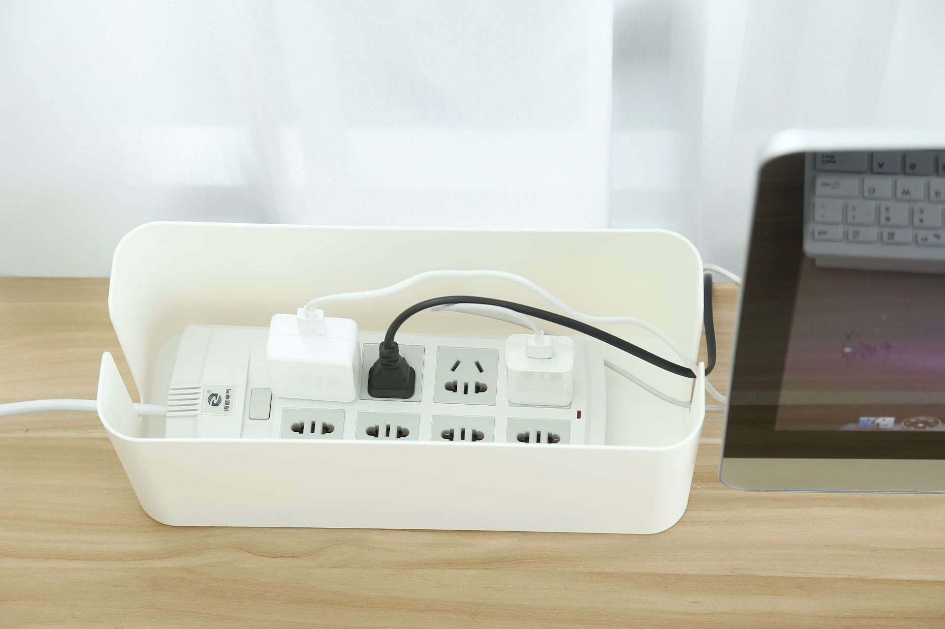 中号电线集线盒 收纳盒 理线盒 排插收纳盒 电源线整理盒