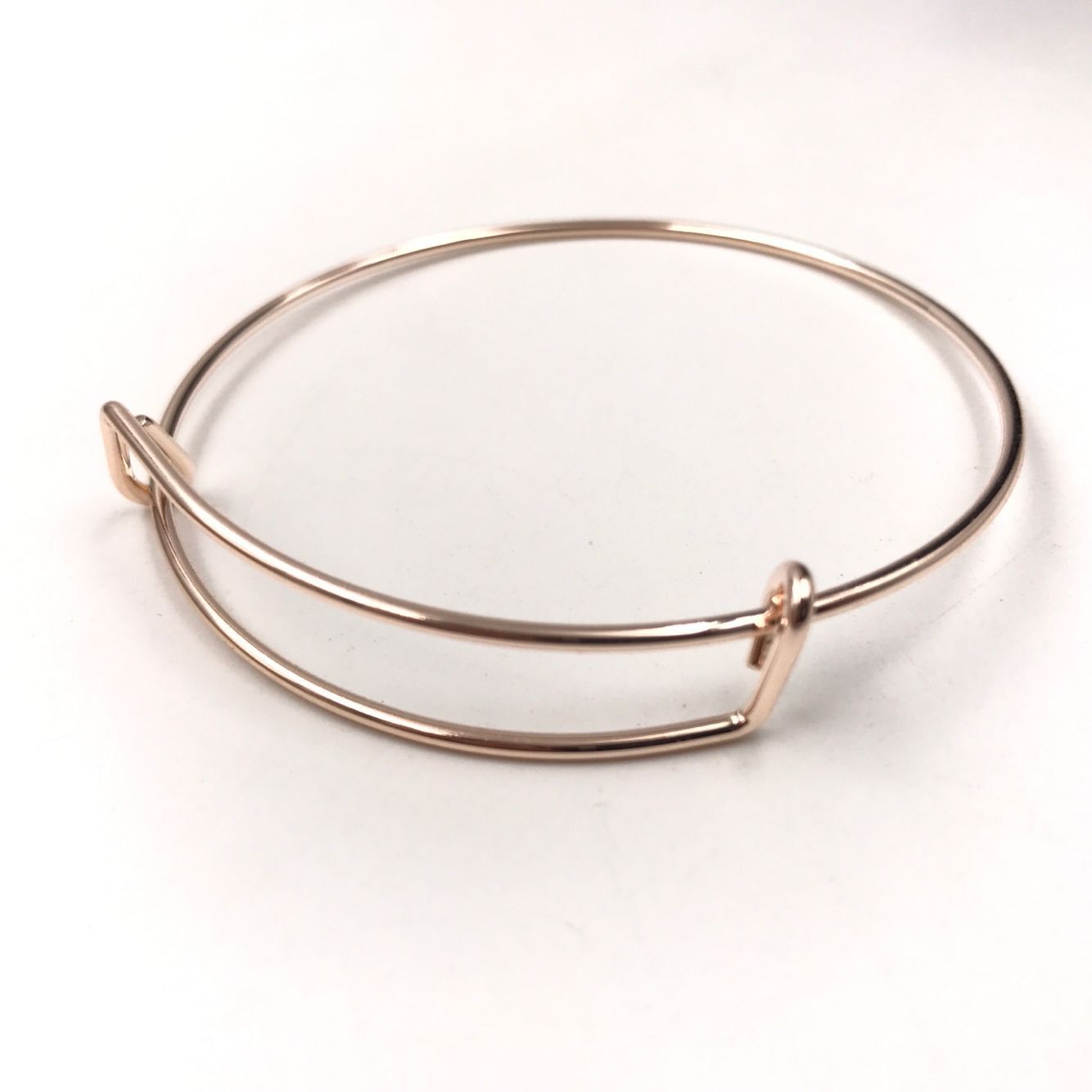 工厂直销欧美流行活动推拉手镯 手环 diy可调节活动钢丝百搭手圈