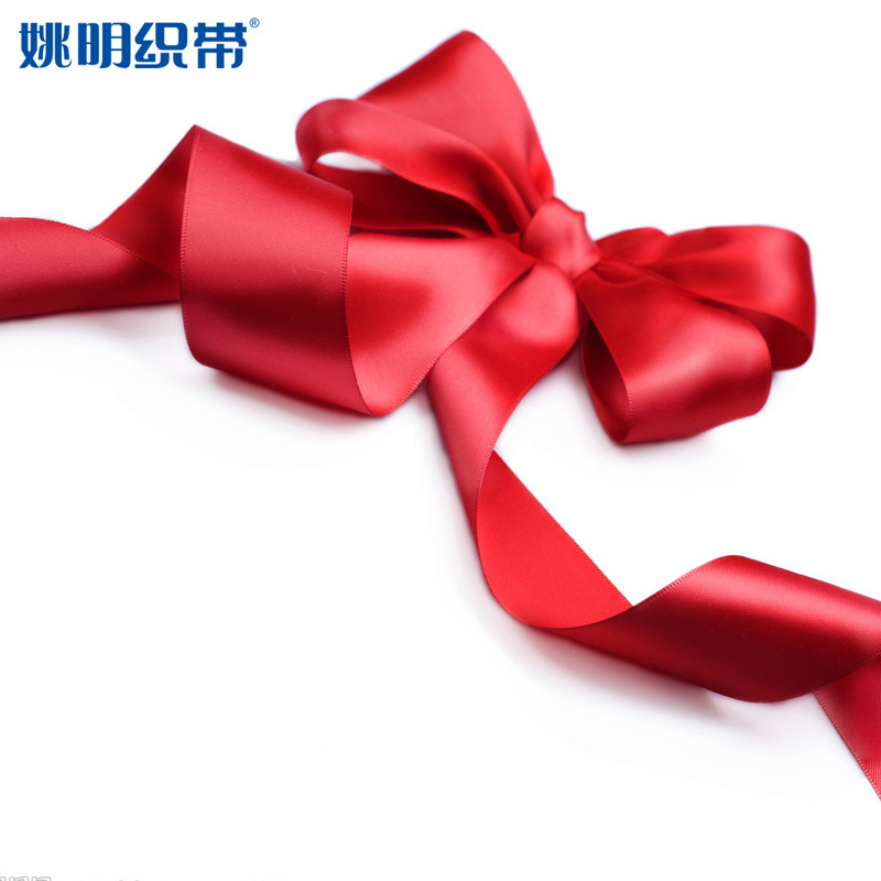 姚明织带红色丝带 lolita洛丽塔服装装饰绑带蝴蝶结单面涤纶缎带