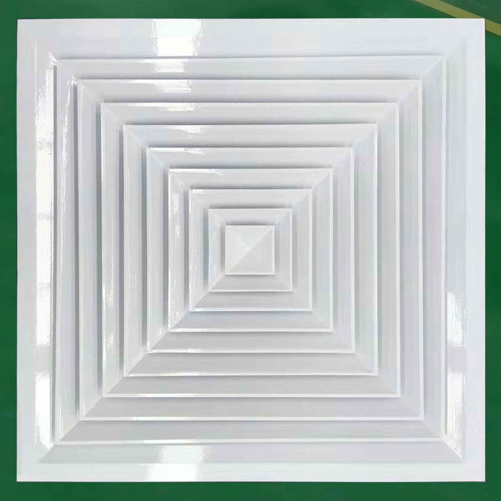 定制 直角边散流器 方型叶回风口 铝合金回形风口 铝合金散流器