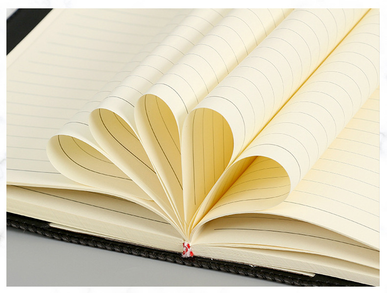 创意无线胶装商务办公黑色记事本定制学生礼品日记手账本定做logo