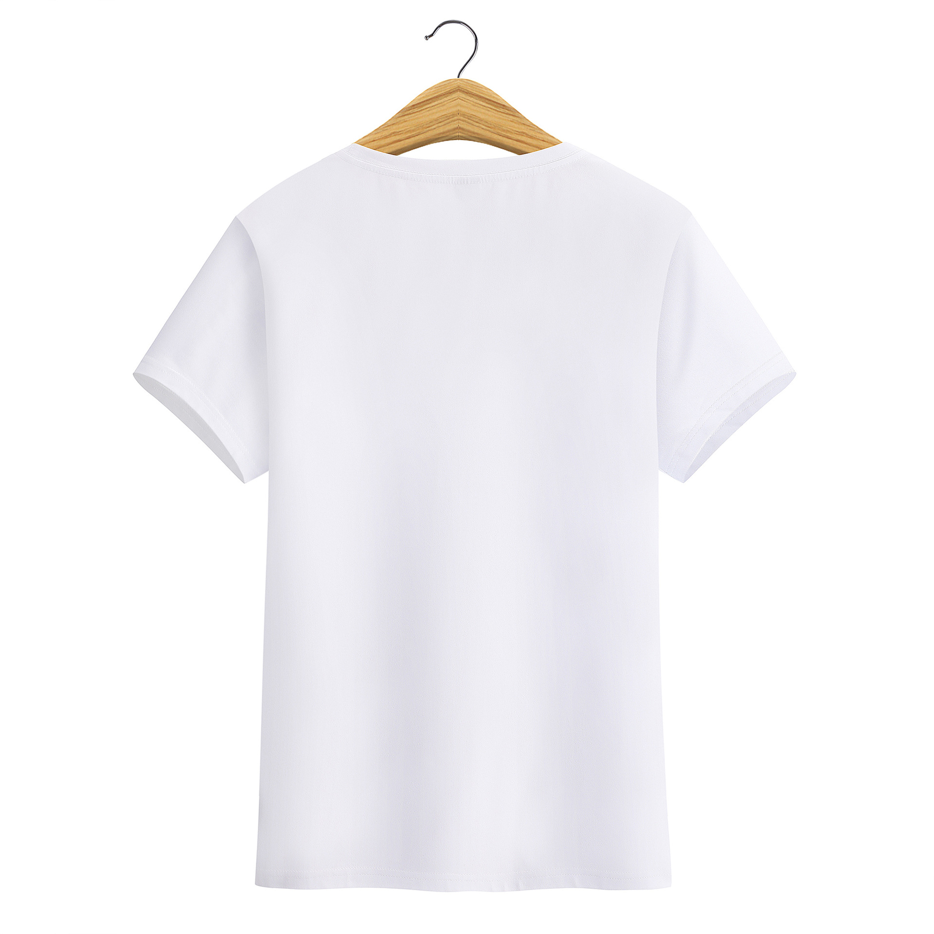 短袖圆领高端上领莫代尔热升华专用t恤 热转印t恤批发纯色空白t恤