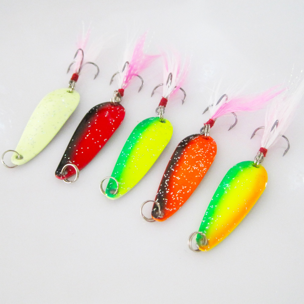 热销路亚饵亮片5克彩色亮片饵马口翘嘴路亚硬饵拟饵鱼饵