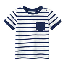 新款儿童短袖t恤夏季条纹男女童短袖童装厂家直销儿童衣服88062