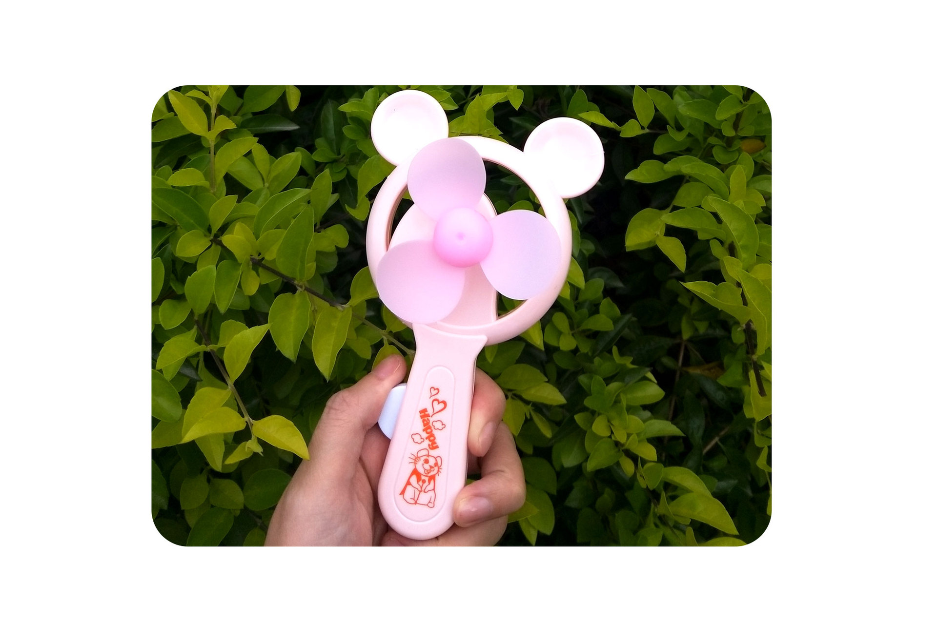 卡通手压风扇夏天热销玩具手动风扇地摊热销澄海玩具厂家直销