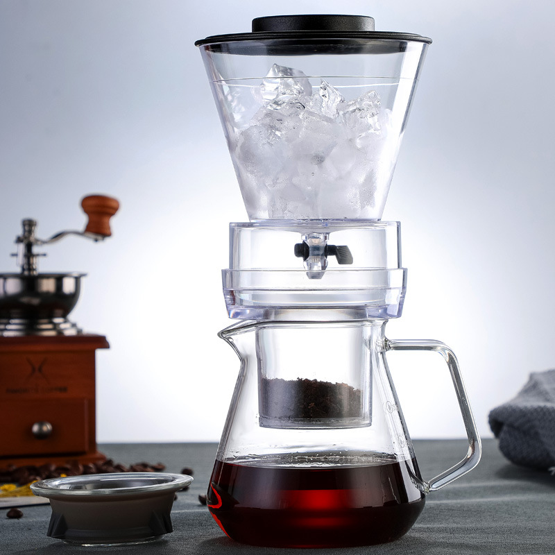 Factory Wholesale Ice Drip Coffee Pot Glass Coffee Maker Cold Extraction Pot Coffee Sharing Pot Drip Type Ice Brewing Coffee Machine