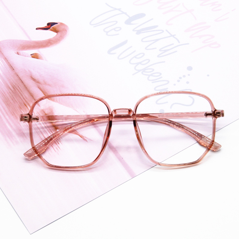 2018新款时尚丹阳透明眼镜框全框果冻色眼镜架升级版tr90个性镜框