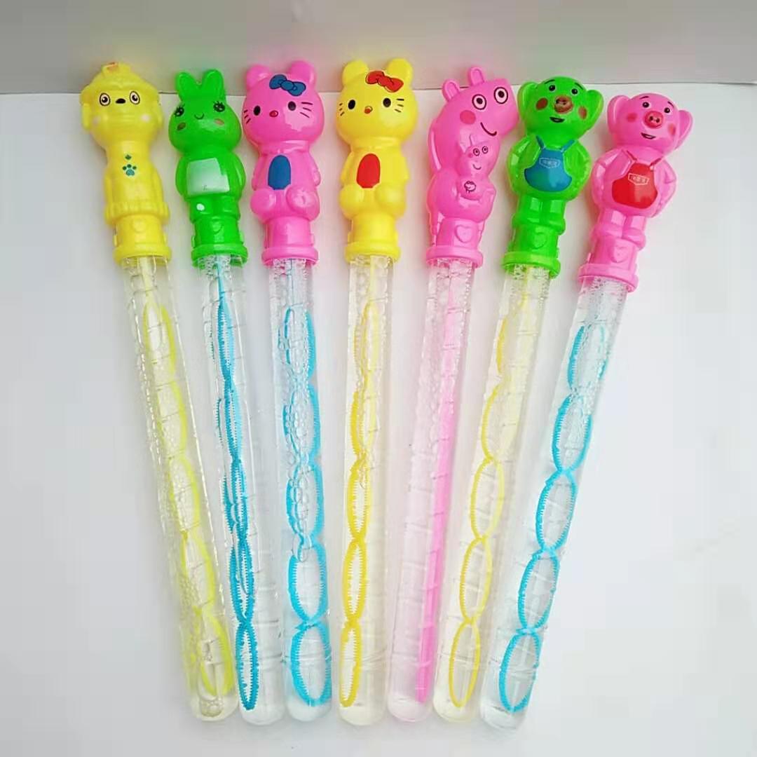厂家自产自销批发38厘米混装泡泡棒泡泡水大沙滩泡泡棒卡通泡泡棒