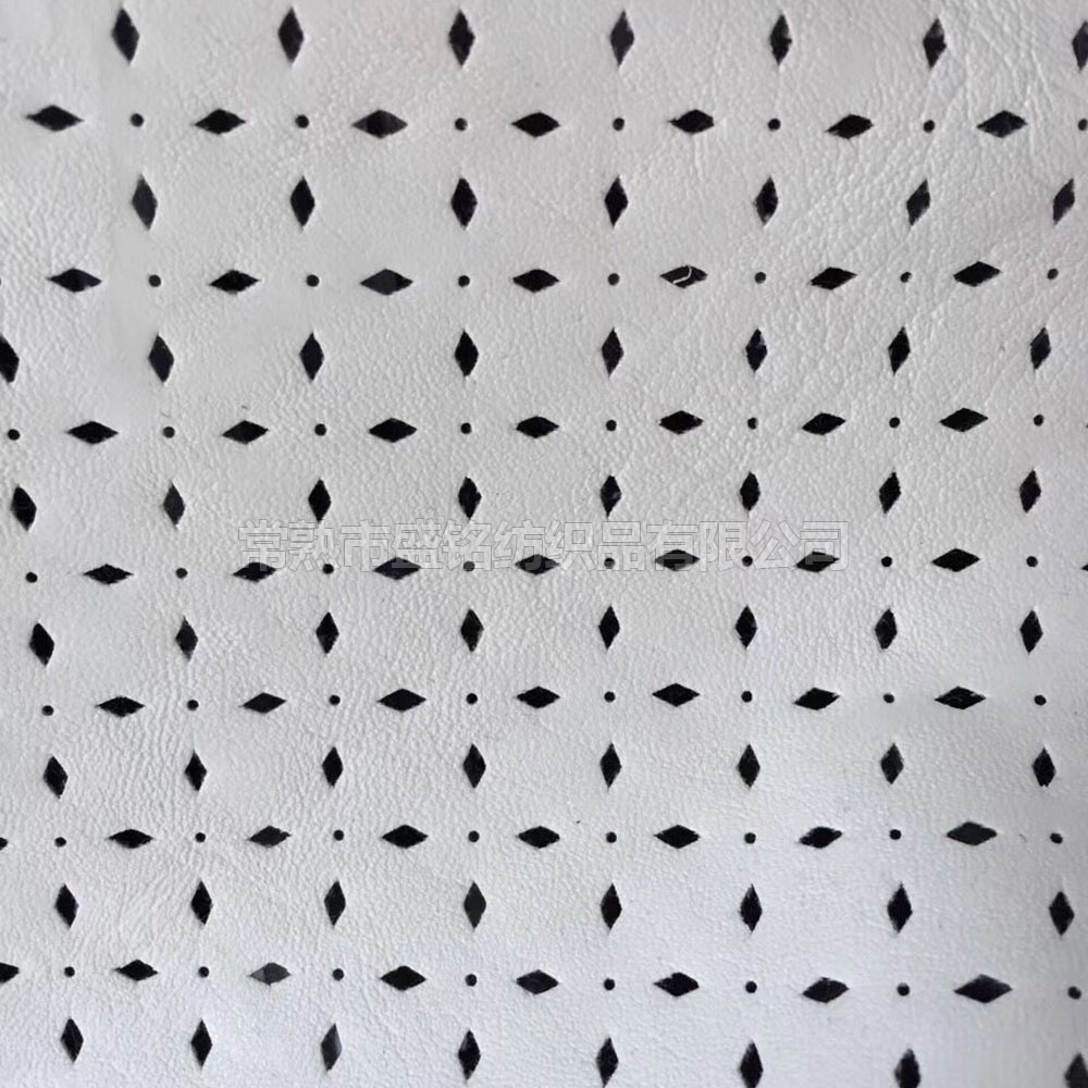 pvc人造革数控切割镂空冲孔 定制图案激光数控压花冲孔