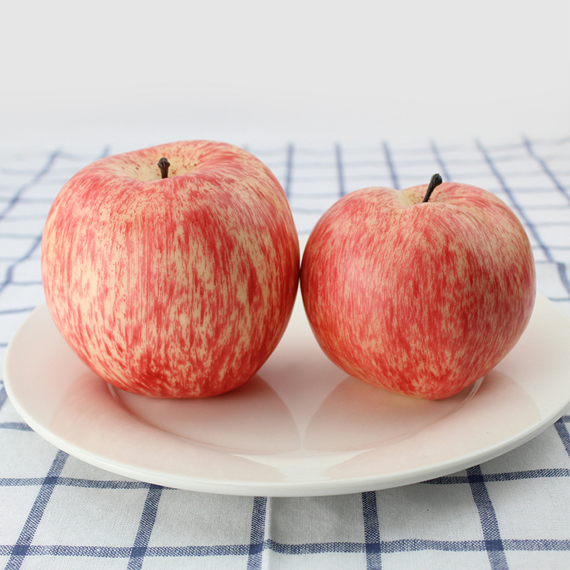 工厂店假苹果摄影水果假水果红苹果家居早教装饰道具橱窗仿真塑料