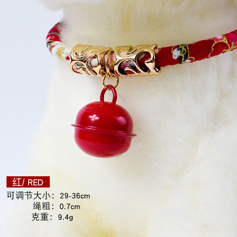 New Popular Cat Bell Cat Retro Style Retractable Japanese Style Bell Factory Wholesale Direct Sales