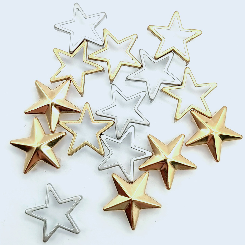 厂家直销20mm五爪五角星 超大爪钉 金属空心五爪钉 铜爪钉五角星