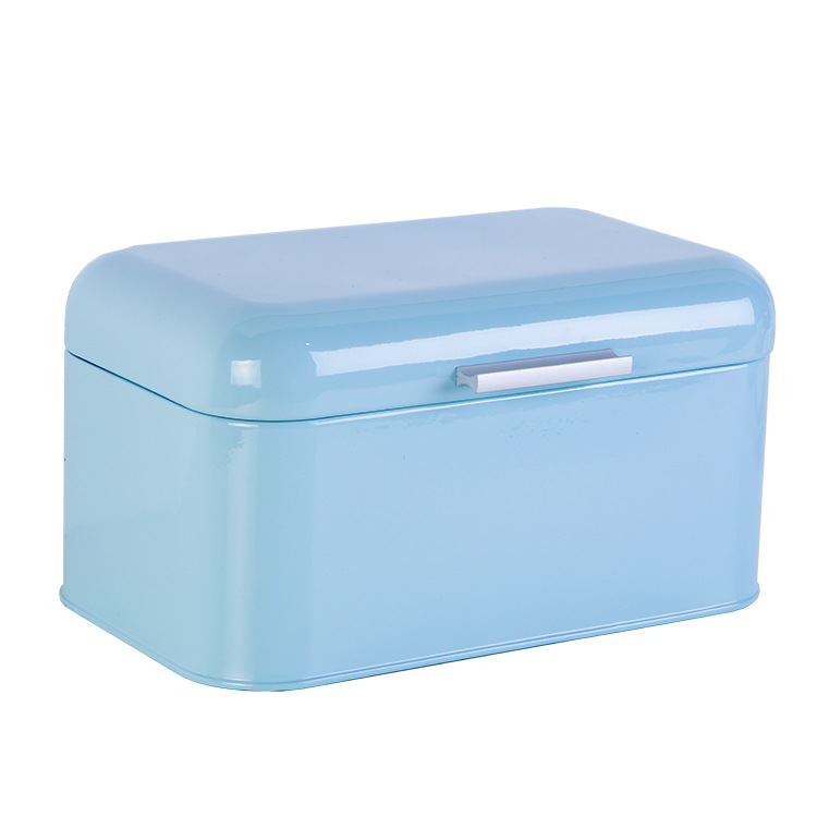 Jiangmen Manufacturer Metal Bread Box Iron Vintage Kitchen Storage Jar Iron Bread Box Storage K-011S