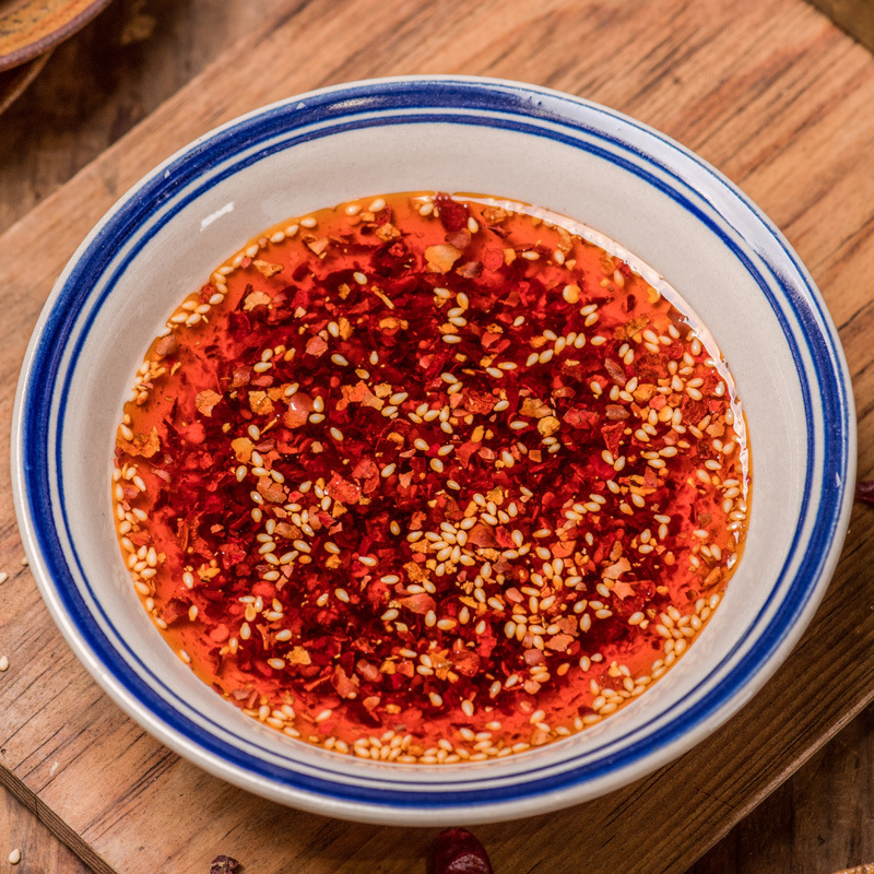 重庆慧优源梅香园小面佐料油辣子海椒辣椒油川菜佐料油泼辣子500g