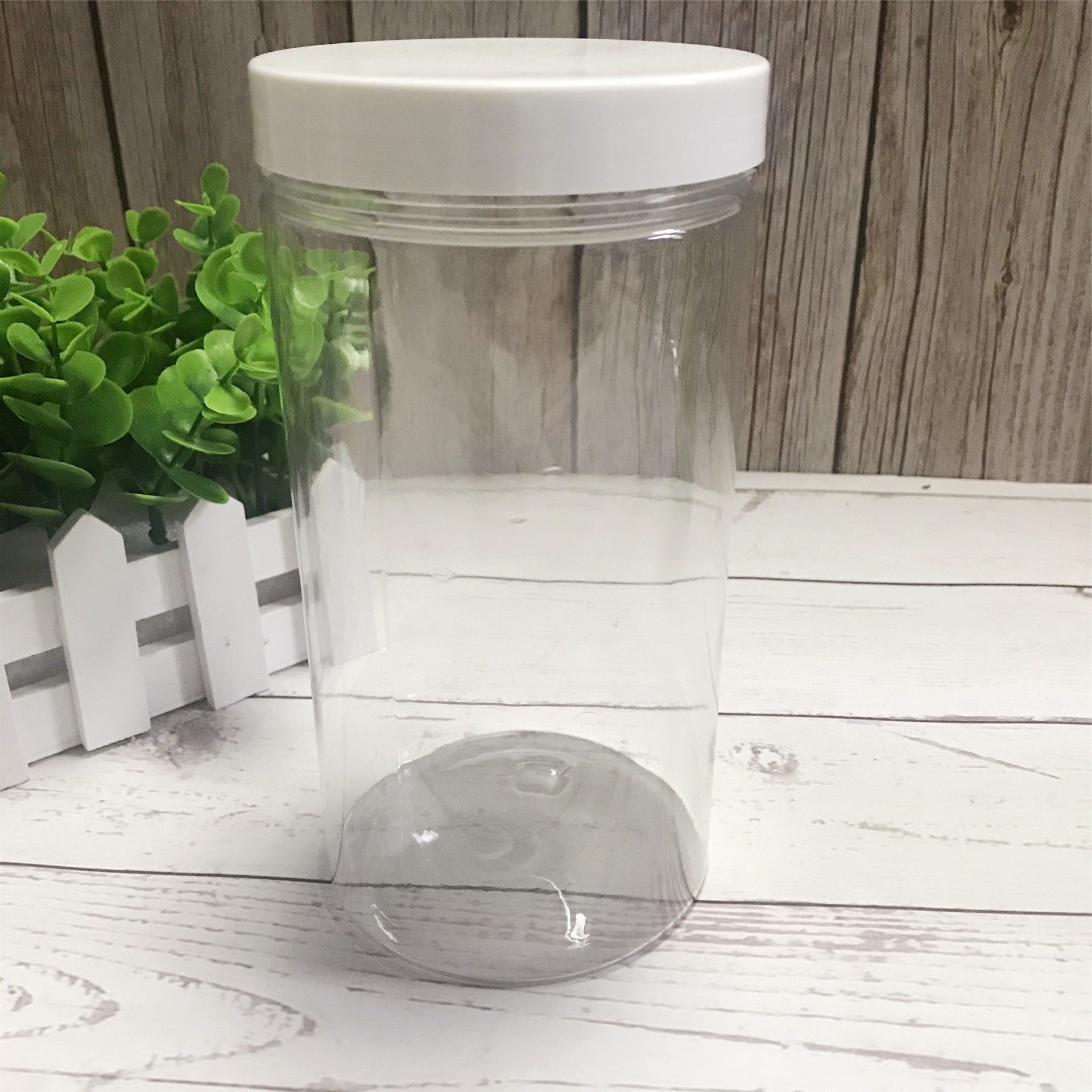 1000ml大容量广口瓶麦片收纳分装瓶pet食品罐糖果罐坚果包装空罐