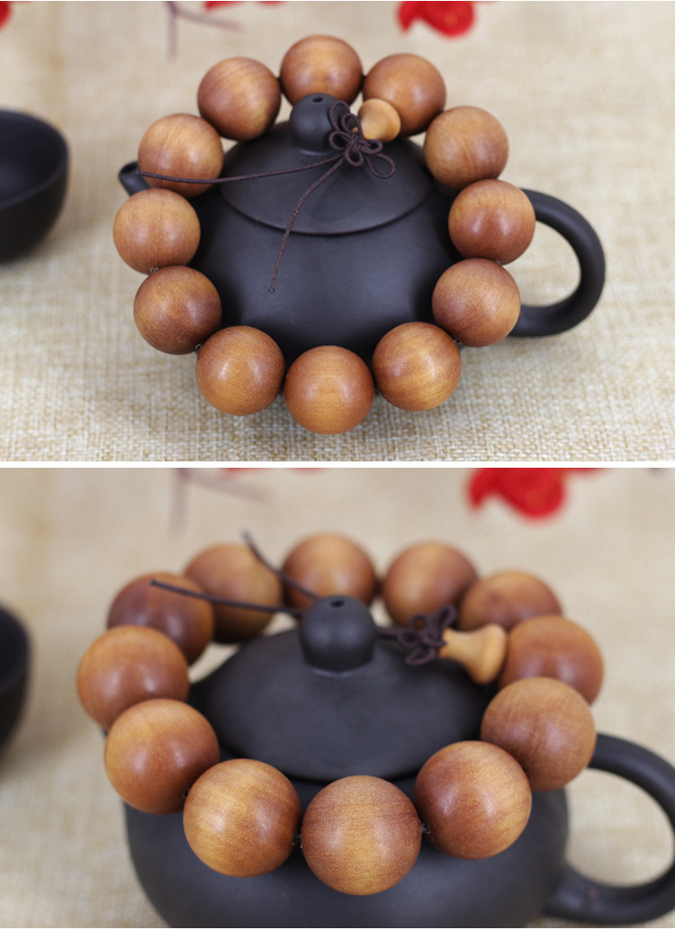 批发厂家直销 小孔芭比檀香佛珠手串 檀香手链规格齐全香味明显