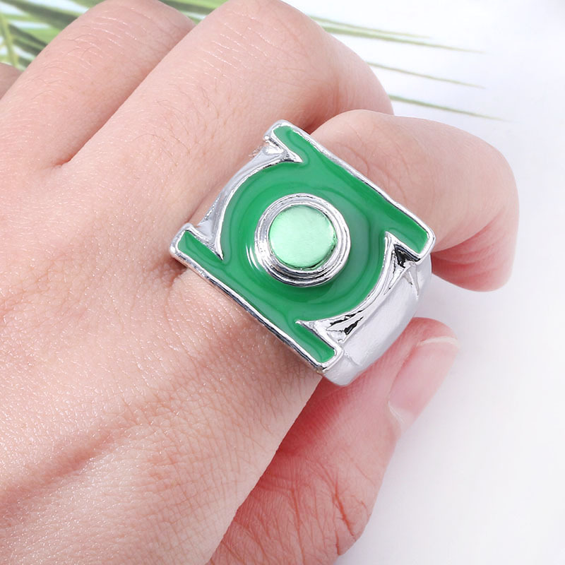 影视正义联盟 绿灯侠戒指礼品赠送霸气男士指环