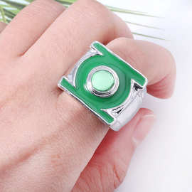 影视正义联盟 绿灯侠戒指礼品赠送霸气男士指环