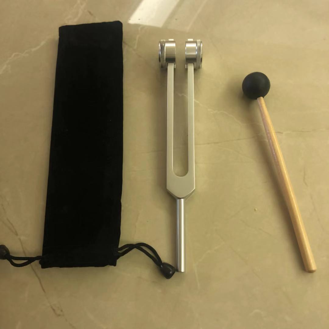 128hz铝合金神经医用音叉采耳音叉震铃响夹振佛耳震128赫磁