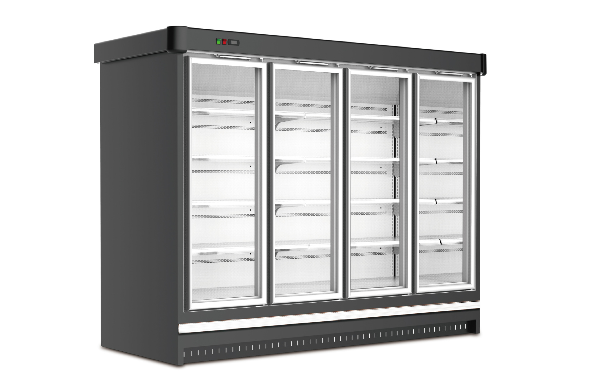 【冷冻柜】立式玻璃门定制风冷超市冻品展示速冻柜