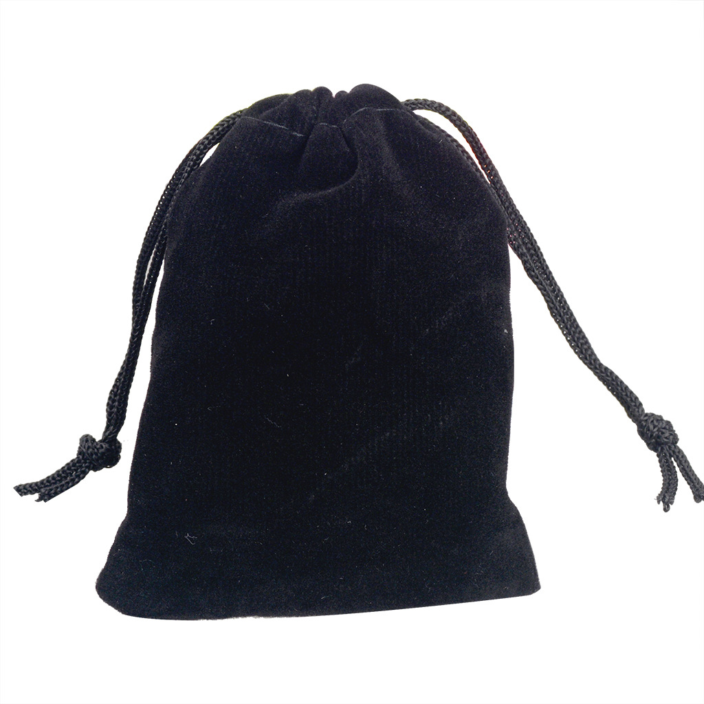 时尚休闲7*9cm黑色绒布袋 diy饰品玩具收纳袋礼品首饰袋