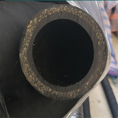 高压高耐磨黑色夹布橡胶管 喷砂管接收定制