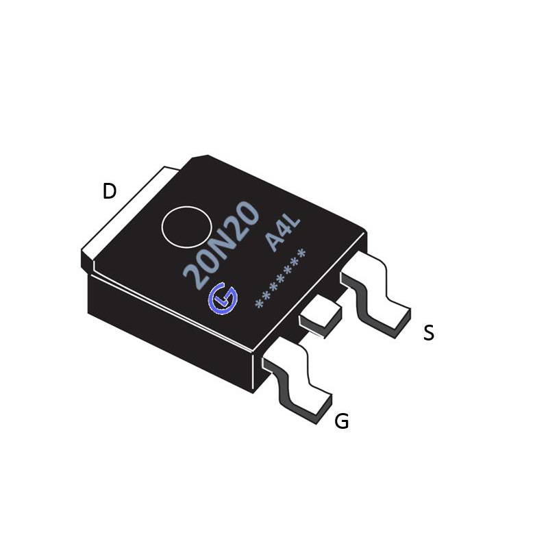 gl20n20a4l 光磊n沟道场效应管 200v 20a to252封装 原厂技术支持