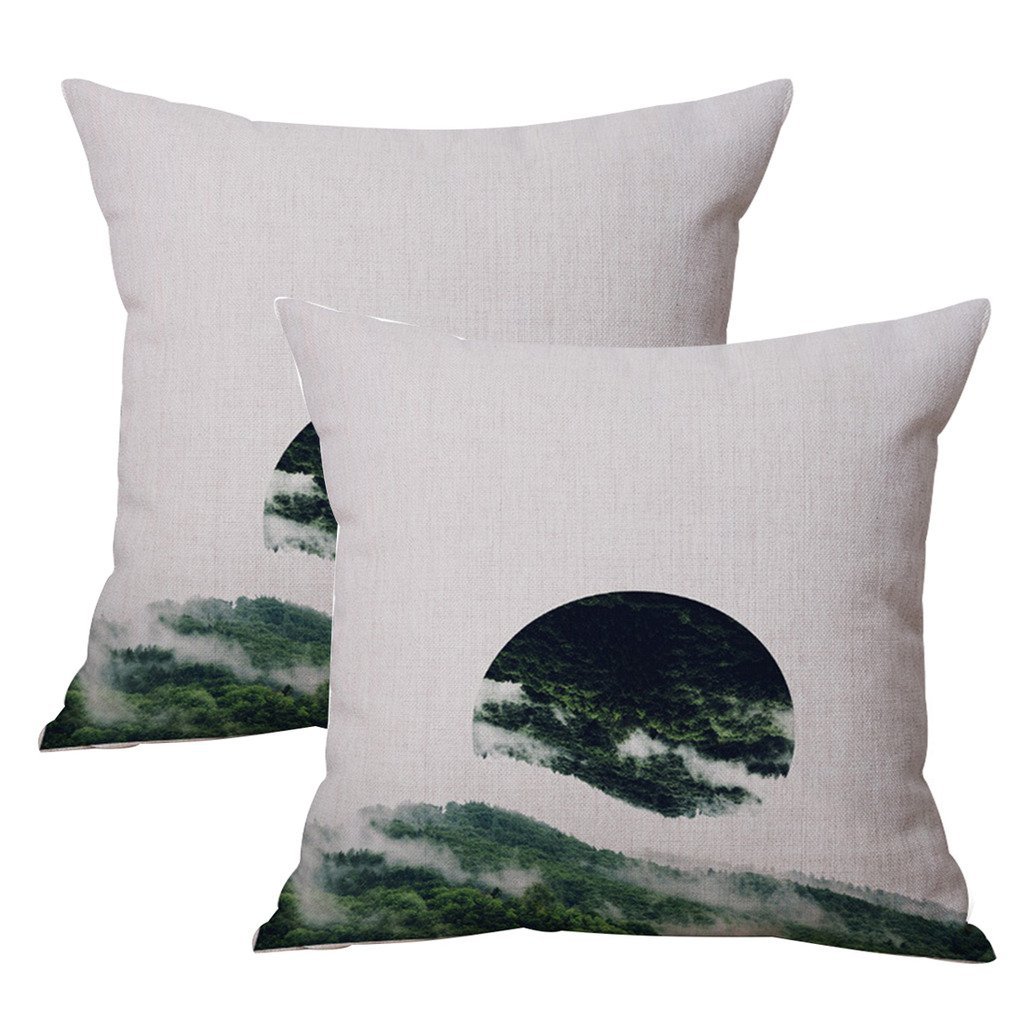INS Cotton Linen Printed Pillowcase Nordic Sofa Cushion Cover Amazon Hot Sale Home Fabric Wholesale Pillowcase