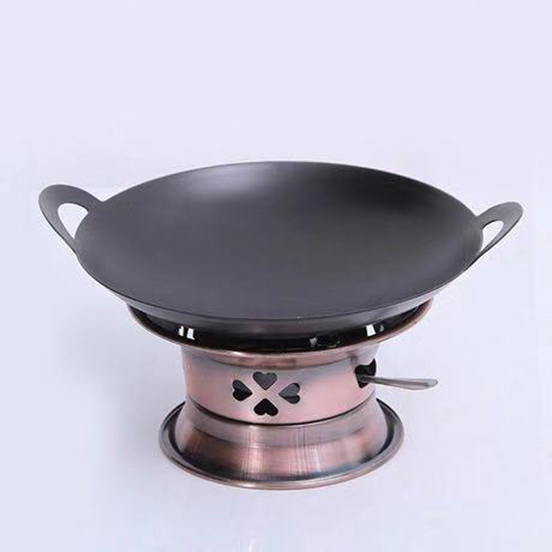 厂家直销幸运炉固体酒精炉小火锅酒精架子圆形爱心铁艺炉酒店专用