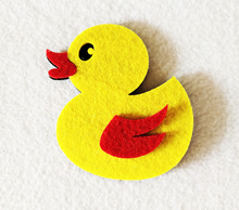 工厂批发幼儿园装饰墙面小鸭子贴饰立体无纺布工艺品饰品配件