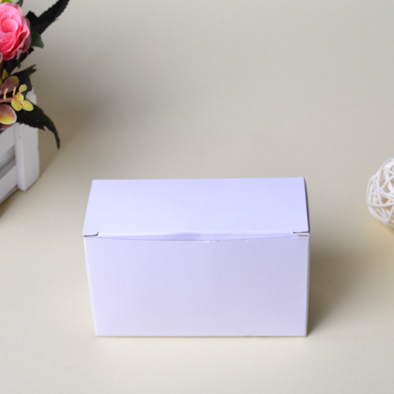 厂家定制白色纸盒 长方形彩盒 彩色印刷包装盒 定做小白盒空白盒