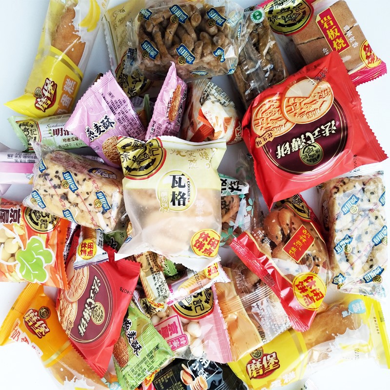 徐福记饼干散装传统糕点多口味混合装新年货休闲零食品卷心酥