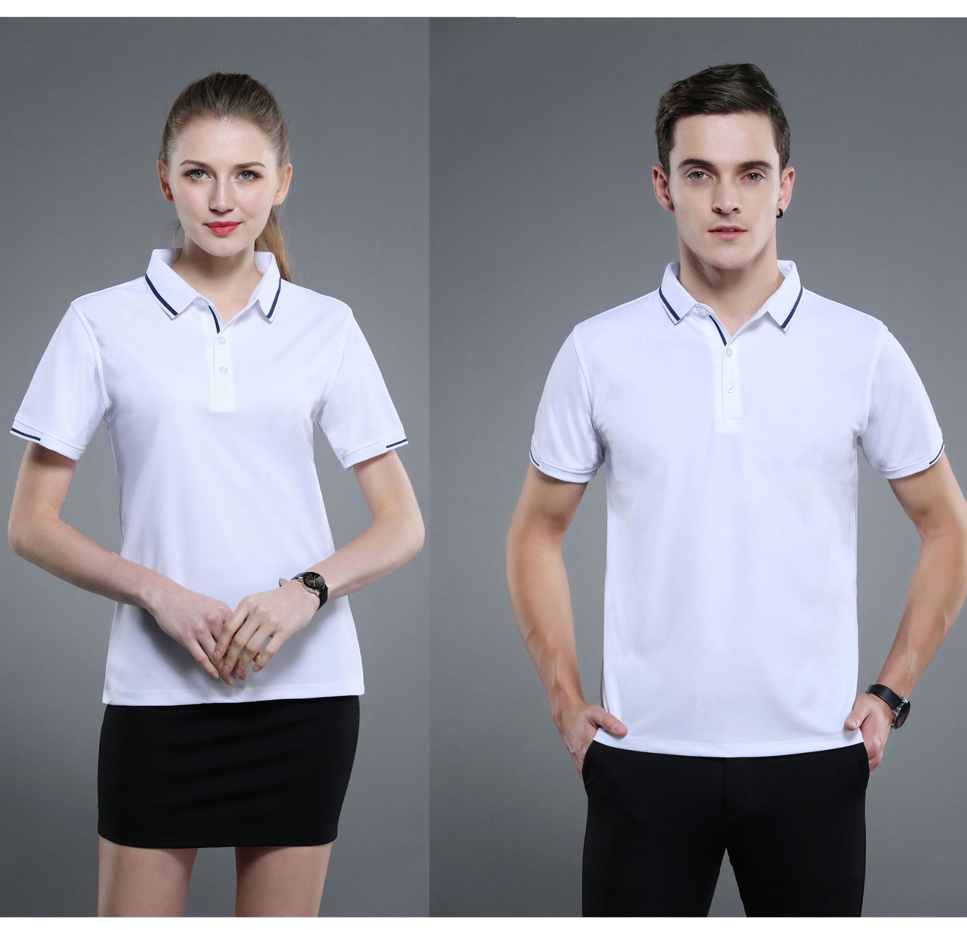 短袖团体工作服定制t恤polo衫印logo刺绣工衣服装订做广告文化衫