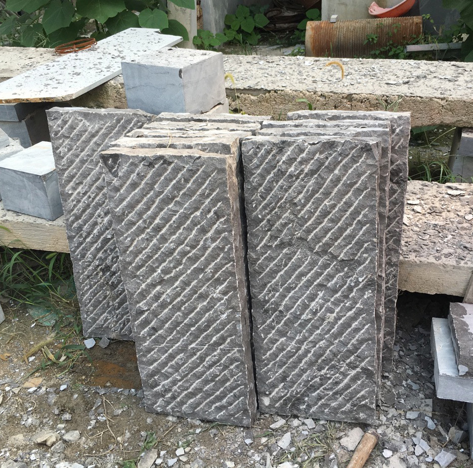 山东嘉祥厂家直销菠萝面青石板 荔枝面青石板 道路青石板 包邮